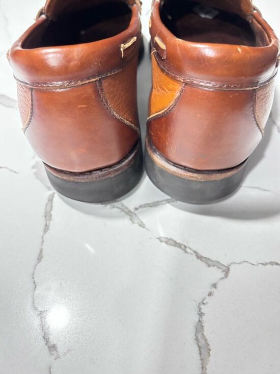 VTG Allen Edmonds Classic Nashua Brown Leather Kiltie Tassels Loafers Men’s 9.5